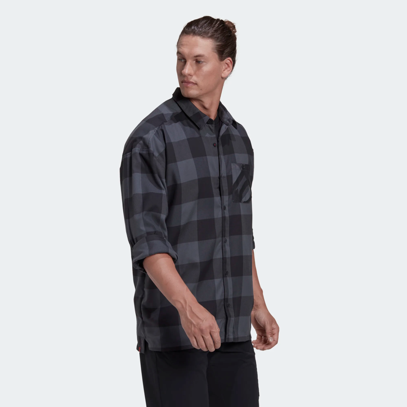 Five Ten Brand of the Brave Flannel LS Shirt Grey Six/Black-2